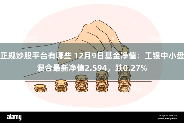 正规炒股平台有哪些 12月9日基金净值：工银中小盘混合最新净值2.594，跌0.27%