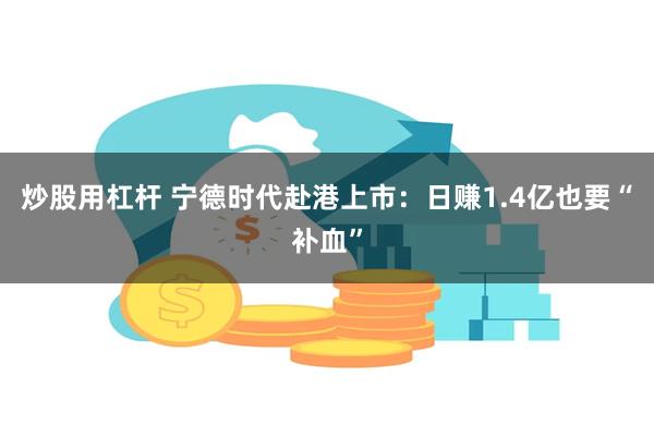 炒股用杠杆 宁德时代赴港上市：日赚1.4亿也要“补血”